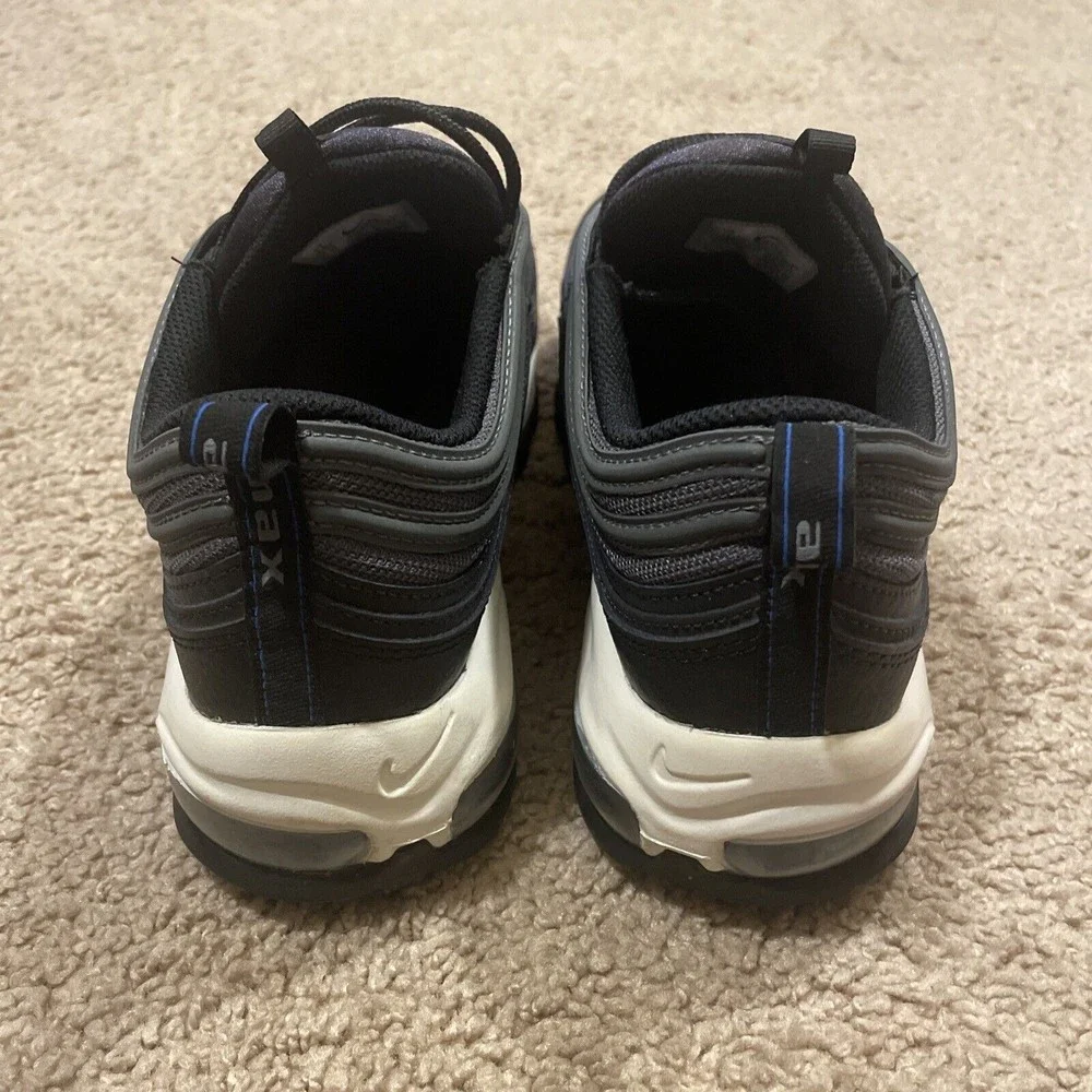 Nike Air Max 97 Black Racer Blue Men's DM9105-001 Running Shoes Size 11 - Picture 5 of 9